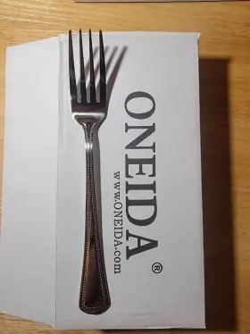 2544frsf Oneida Needlepoint Dinner Fork 3 Dozen