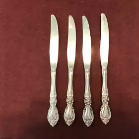 2561004e Oneida Set Of 4 Louisiana Dinner Knives 9 Inch Stainless Flatware Serrated