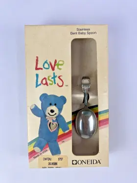 2610sbbk Oneida Vintage Chateau Bent Baby Spoon Flatware Stainless With Box