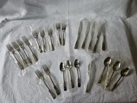 2644045h Oneida Stainless Flatware American Ballad Extra 23 Pieces New