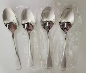 2750020c Oneida Set Of 4 Colonial Boston Minuteman Stainless Steel Dinner Place Spoons