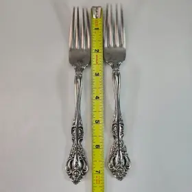 2765004c Oneida Michelangelo Cube Stainless Dinner Forks Glossy Set Of 2
