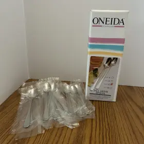 3180057 Oneida Lot Of 12 Soar Stainless Ice Tea Tall Drink Spoons 7.5 Inches
