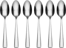 Oneida 445053476465 Nocha Everyday Flatware Teaspoons Set Of 6 18/0 Stainless Steel Silverw
