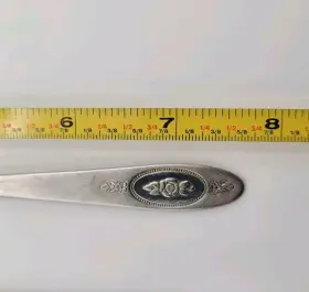 499142 Oneida Deluxe Polonaise 4 Ice Tea Spoons 7 5/8 Inch Burnished Stainless #2
