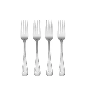 58411117 Oneida Satin Sand Dune Flatware Set 4 Dinner Forks 18/0 Stainless Steel
