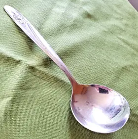 73269 Oneida Gravy Ladle Roseanne Pattern Custom Stainless Rose 7.5 Inch