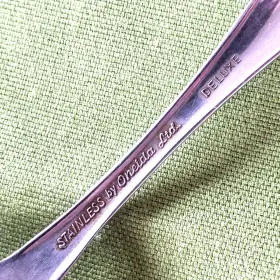 73380 Oneida Deluxe Strathmore Stainless 3 Place/oval Soup Spoons Scrolls 6 7/8 Inch #3