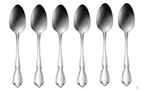 Oneida 740704950552 Chateau Teaspoons - Set Of 6 Stainless Steel 18/8