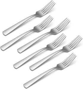 Oneida 744759438133 Aptitude Everyday Flatware Dinner Forks Set Of 6 18/0 Stainless Steel #2