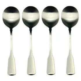895166 Oneida American Colonial 18/8 Stainless Sm Round Bouillon Spoon Set Of Four No