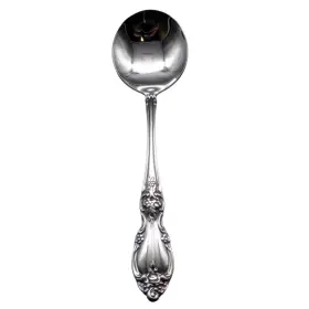 896495 Oneida Louisiana 18/8 Stainless Steel Round Bouillon Spoon
