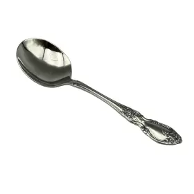 896570 Oneida Louisiana 18/8 Stainless Steel Round Bouillon Spoon Set Of Four #2