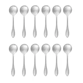 897435 Oneida American Harmony 18/8 Stainless Steel Round Soup Spoon Set Of Twelve