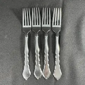 897442 Oneida Satinique 18/8 Stainless Steel Dinner Fork Set Of 4
