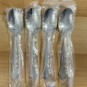 897444 Oneida Satinique 18/8 Stainless Steel Teaspoon Set Of Four Factory Sealed