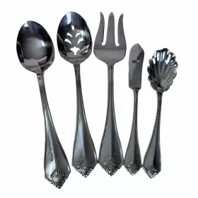 1881 Oneida 971 65 Pcs King James Rogers Silverplate Flatware Silverware In Box #3