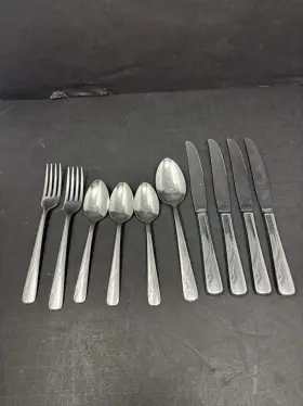 Abc123 Oneida Stainless By Ltd Lot Of 10 Flatware Pieces