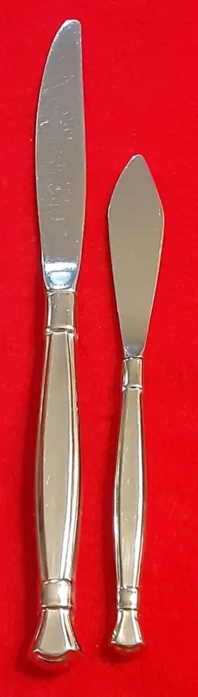 Act-1 Oneida Cube Act 1 Stainless Flatware Hollow Butter Knife Dinner Lot 2 #2