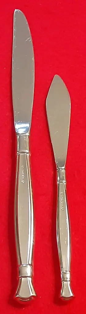 Act-1 Oneida Cube Act 1 Stainless Flatware Hollow Butter Knife Dinner Lot 2 #3