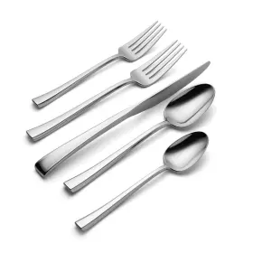 Oneida B0f766d37n Silverware Set Maxine Mirror 20-piece Flatware Service For 4 18/10