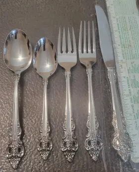 B117g Oneida Community Stainless By Cherbourg 5pc Place Setting