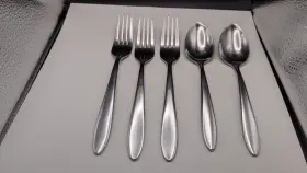 B336004a Oneida Mooncrest Stainless Steel Dinner Forks X3 Soup Spoon X2