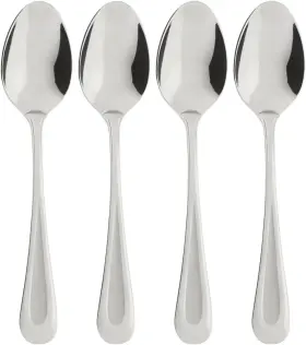 B641004e Oneida Satin Sand Dune Everyday Flatware Teaspoons Set Of 4