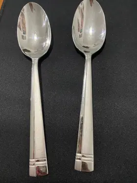 F-1003 Oneida Amsterdam Dinnerware Stainless 10 Pc Set Of 2 Each #2