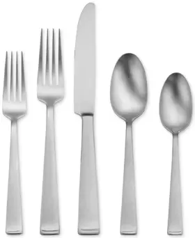 F149065a Oneida Satin Lewin 18/10 Stainless Steel 65pc. Flatware Set Service For Twelve