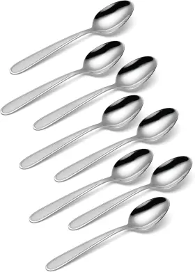 H001008b Oneida Teaspoon Set 8pc Jordan Pattern Stainless Steel