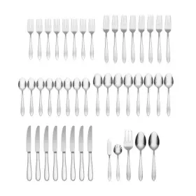 H037045aw Oneida B336045a Mooncrest 45-piece Flatware Set Silver #3
