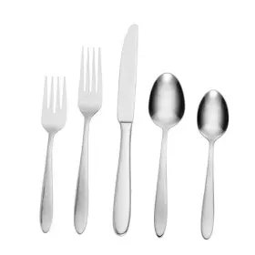 H037045aw Oneida B336045a Mooncrest 45-piece Flatware Set Silver