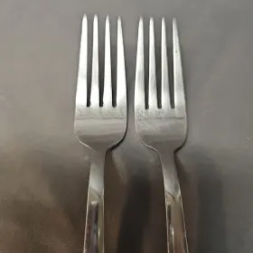 H083008c Oneida Zinc Everyday Flatware Dinner Forks Set Of 2 18/0 Stainless Steel #2
