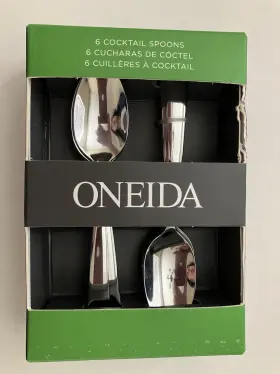 H0980061 Oneida Nocha Espresso Demitesse Spoons Set Of 6 Stainless Steel 4 Inch Long New Box