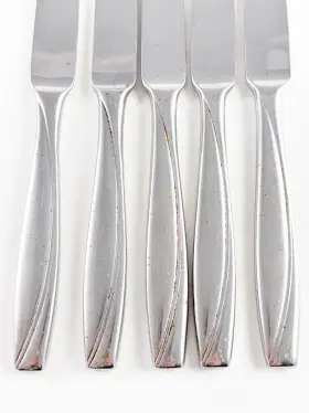 H153045a Oneida Camlynn Cleo Set Of 5 Stainless Steel Table Butter Dinner Knives 9.5 Inch #3