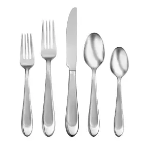 H310060awm Oneida Satin Carter 60-piece Stainless Steel Flatware Set Service For 12