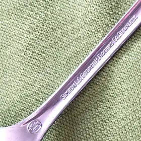 72822 Oneida Ltd S L And G H Rogers Stainless 2 Iced Teaspoons Homestead Pattern 7.5 Inch Glossy #3