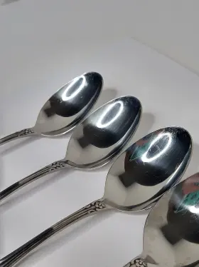 573-x6106 Oneida Ltd / Wm A Rogers Premier 4 Usa President Stainless Soup Table Spoons Flatware #2