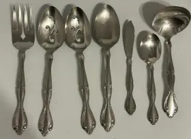 Oneida M8893 Community Cantata Stainless Lot Of 7 Serving Pieces Flatware
