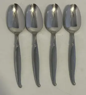 M8936 Oneida Set Of 4 Community Stainless Flatware Driftwood Teaspoons Spoons 6 Inches