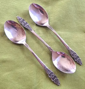 73260 Oneida/northland Stainless Romford Pattern 3 Teaspoons 6 1/8 Inch Korea #73260