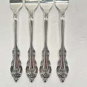 Ocsaf8 Oneida Community Silver Artistry Dinner Fork 4 Pc Set Silverware Flatware Plated #3