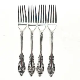 Ocsaf8 Oneida Community Silver Artistry Dinner Fork 4 Pc Set Silverware Flatware Plated