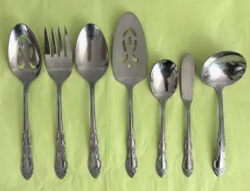 Ohs103 Oneida Set Of 7 Thor Oakleigh Custom Stainless Serving