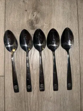 Ohs293 Oneida 5 Pcs Usa Stainless Silverware Teaspoons