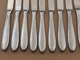 Ohs481 Oneida Pattern Dinner Knife Glossy Stainless Flatware 12pc #2