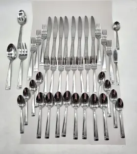 Serving5 Oneida Ohsams/serving5 Stainless Flatware Amsterdam - 43 Pc Set