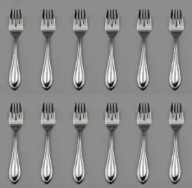 Sfx12 Oneida Ohsarb/sfx12 Stainless American Harmony Salad Forks - Set Of Twelve New