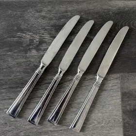 Oneida Ohsbutl/tsx4 Stainless Butler Glossy Butter Spreader Knife - Set Of 4 Flatware